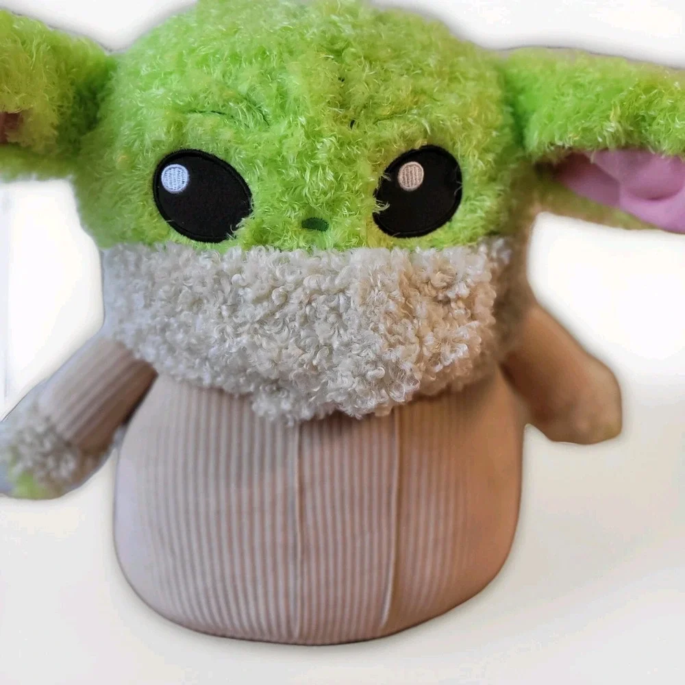 Grogu Plush Talking Baby Yoda Mandalorian Star Wars Pillow Squishy Soft Plushie.